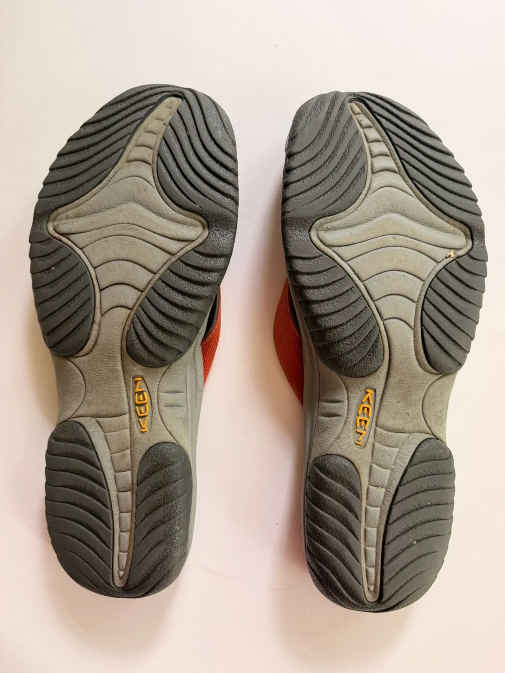 KEEN Waimea H2 Flip Flop Sandals Men’s US 15 Gray Orange Water Beach Hiking